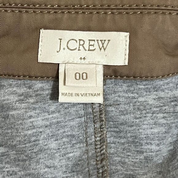 J CREW Factory Womens Size 00 Bonded Trench Coat C8511 Jacket Khaki Tan - Picture 5 of 5
